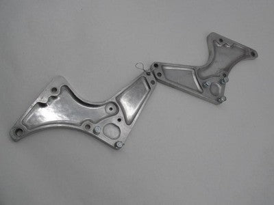 Pair of Norton Z Chrome Plate Footrest Support Brackets Commando MK3 MKIII