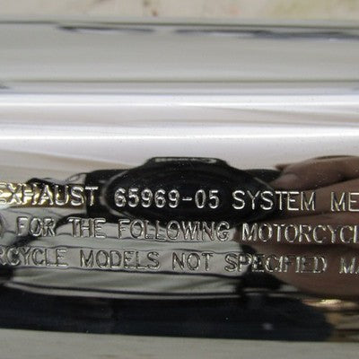 Harley OEM NOS 05-06 CVO Screamin Eagle Fat Boy CAT Mufflers 65964-05