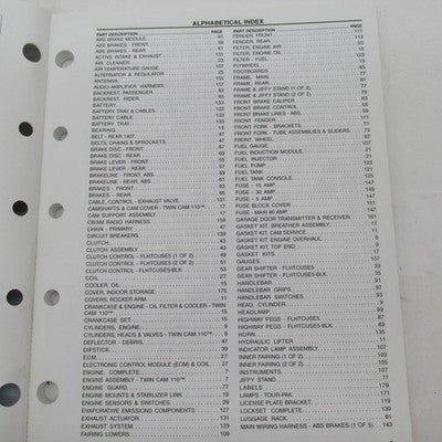 Harley Davidson Genuine 2010 FLHTCUSE5 Model Parts Catalog Official 99