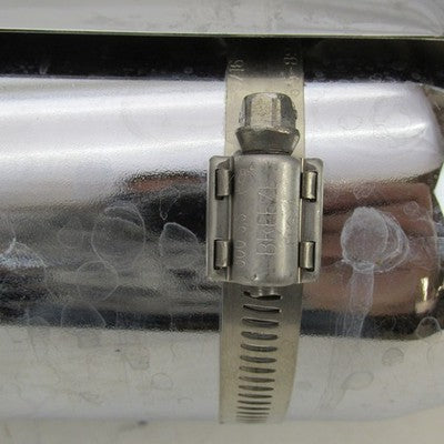 Pair of Harley OEM Stock Softail Street Bob Chrome Mufflers w/ Shields