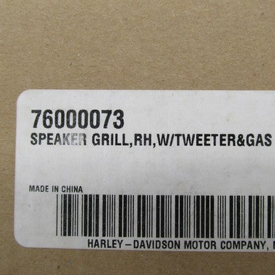 Harley-Davidson Genuine OEM NOS Right RH Speaker Grill w/ Tweeter 7600