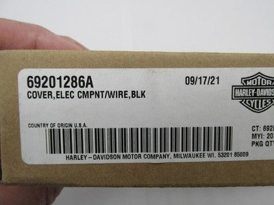 Harley-Davidson OEM NOS Electrical Component Wire Cover, Black 6920128