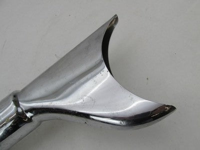 Harley Davidson Chrome 26" Long Fishtail Exhaust Muffler 1.75" OD