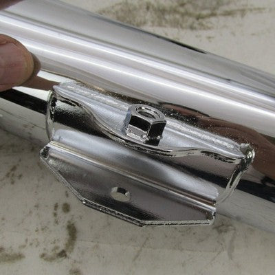 Pair of Harley Davidson OEM 08-17 Dyna Mufflers Chrome 64987-08A 64705