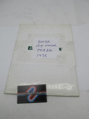 Honda Factory 1976 MR250 Motorcycle Shop Manual 6139501