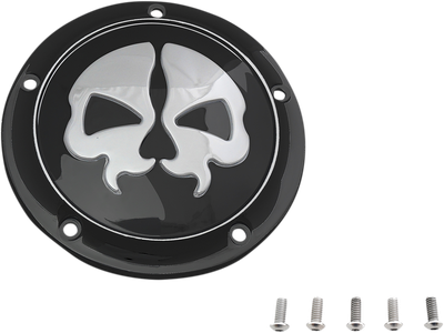 Drag Specialties Split Skull Derby Cover Black 1107-0547