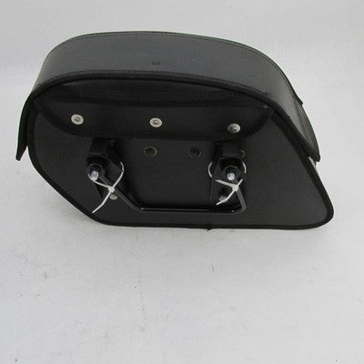 Pair of Viking Bags Large 30L Black Leather-Wrapped Hard Saddlebags WA