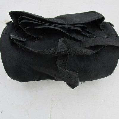 Harley-Davidson by SAC Black Canvas Sissy Bar Bag Barrel Duffel 15"x8"