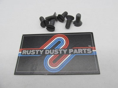 Lot of 6 Harley Davidson Genuine NOS Cad 1/4-24-5/8 Flat Head Screws 1