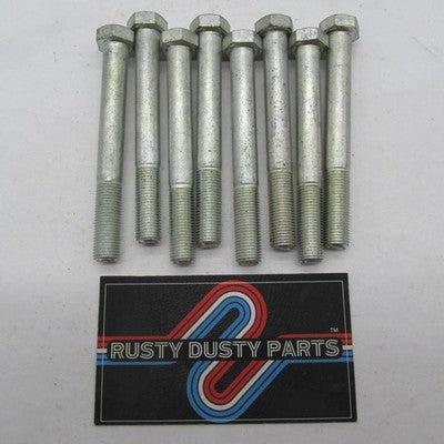 Lot of 8 Harley-Davidson OEM NOS 3/8"-24 x 3-1/4" Hex Head Bolts 4434W