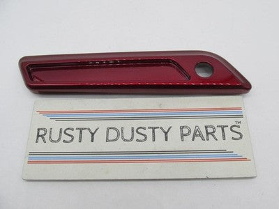 Harley Genuine NOS Velocity Red Sunglo Saddlebag Latch Faceplate 90200