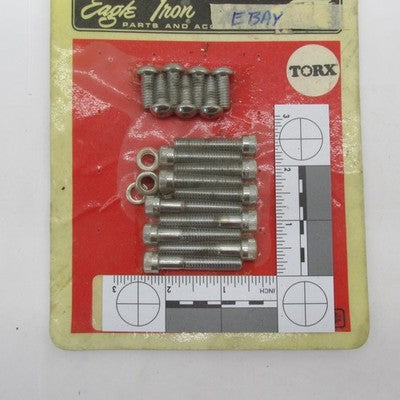 Eagle Iron NOS Chrome Torx Primary Bolt Kit 1988-93 FXR FLH FLT 94281-