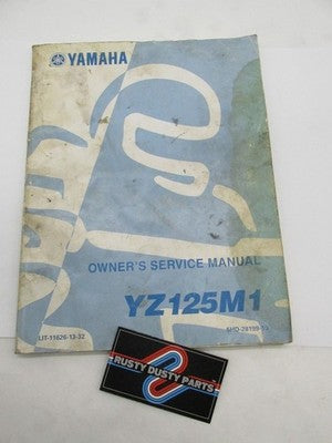 Yamaha Official Factory YZ125M1 Owner's Service Manual Book LIT-11626-