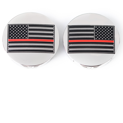 FIGURATI DESIGNS Swing Arm Covers Red Line American Flag - Custom - Re