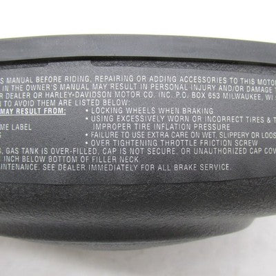 Harley Davidson OEM Wrinkle Black Oval Football Air Cleaner Cover 2909