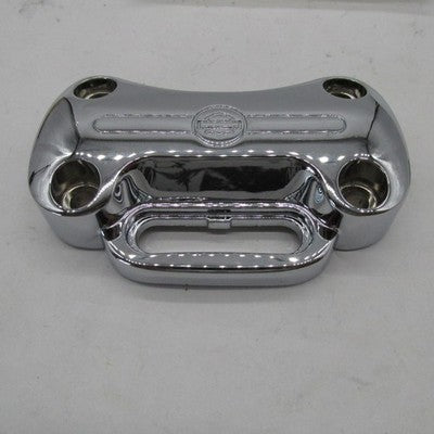 Harley-Davidson OEM NOS Bar & Shield Chrome Handlebar Upper Top Clamp