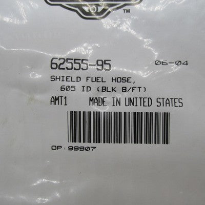 Harley-Davidson Genuine OEM NOS Black 0.605" I.D. Fuel Hose Shield 625
