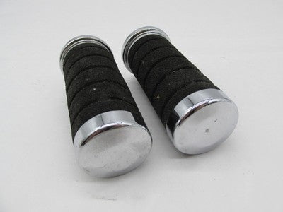 Pair of Harley-Davidson Black Ribbed Foam Handlebar Grips