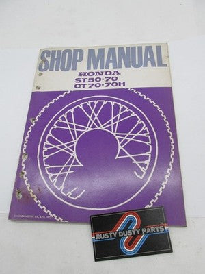 Honda Official Factory 1973 ST50 ST70 CT50 CT70H Service Shop Manual B