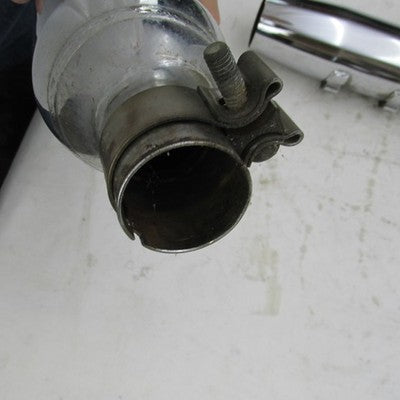 Pair of Harley Davidson Genuine Chrome Mufflers Exhaust Pipes 65539-95