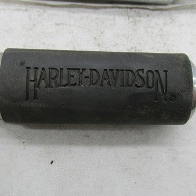 Pair of Harley-Davidson OEM Large Rubber + Chrome Custom Footpegs 5091