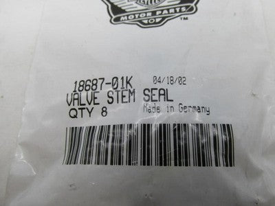 Lot of 8 Harley-Davidson Genuine NOS Valve Stem Seals 18687-01K