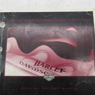 Harley Davidson Official Factory 1989-2002 Painted Parts Catalog 99489
