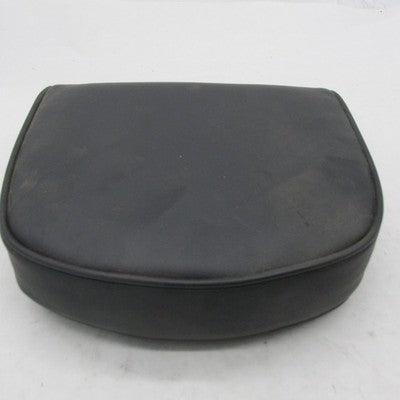 Harley Smooth Black Vinyl 3-Bolt Passenger Backrest 9" x 9" x 2.5" Sis