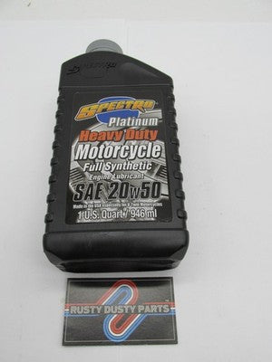 Spectro Platinum Heavy Duty Motorcycle Synthetic Engine Oil SAE 20W50