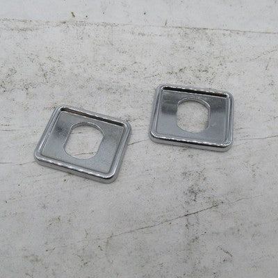 Pair of Harley Davidson Chrome Console Switch Trim Bezel Plates