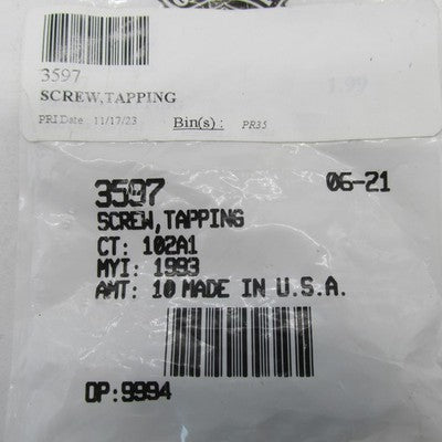 Lot of 8 Harley-Davidson OEM NOS 6-32 x 5/8" Torx Pan Tapping Screws 3