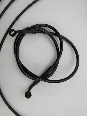 Burly NOS Harley 04-06 XL 12" Jail Bar Cable Kit, Black Vinyl 0610-191