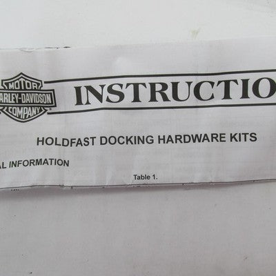 Harley OEM NOS '18+ Softail Holdfast Docking Hardware Kit Chrome 52300