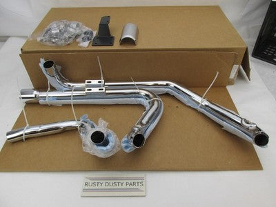 Vance Hines Dresser Duals NOS Harley NIB Chrome Header System 1802-038