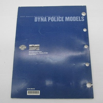 Harley-Davidson OEM 2002 Dyna Police Models Parts Catalog 99544-02