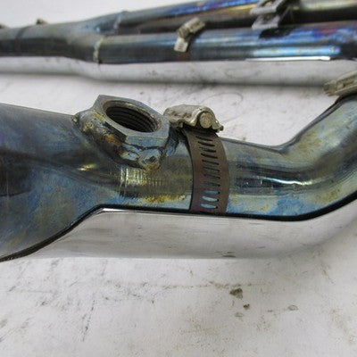 SuperTrapp 85-06 FLH FLT 2-Into-1 SuperMeg Exhaust Header Pipes Chrome