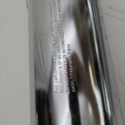 Pair of Harley Davidson Genuine Stock Chrome Freewheeler Mufflers 6490