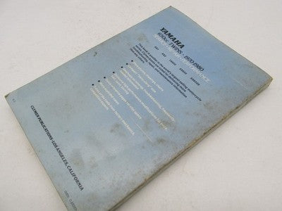 Clymer Yamaha 650CC Twins 1970-1980 Service Repair Manual Book