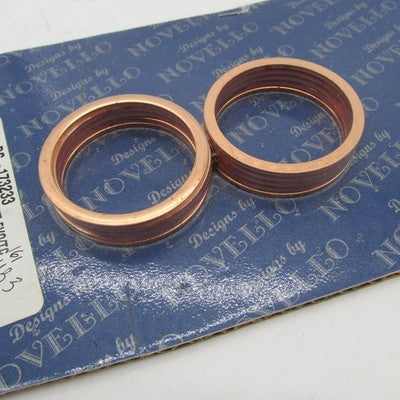 Novello NOS Copper Exhaust Gasket Pair NIL-CER10 DS-173233 65324-83B