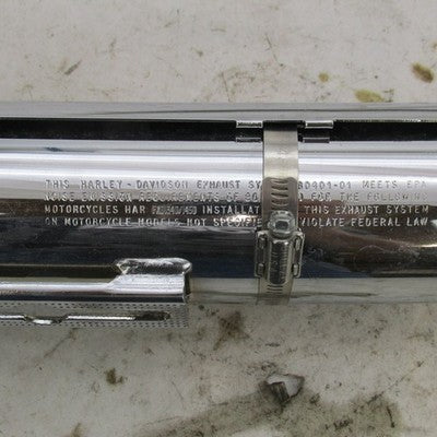 Harley Screamin Eagle Genuine Front Exhaust 3.25" Slash Cut Muffler CV