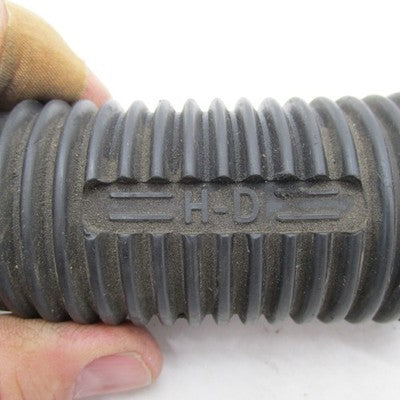Pair of Harley OEM Vintage Female Mount Cushion Ribbed Black Rubber Fo