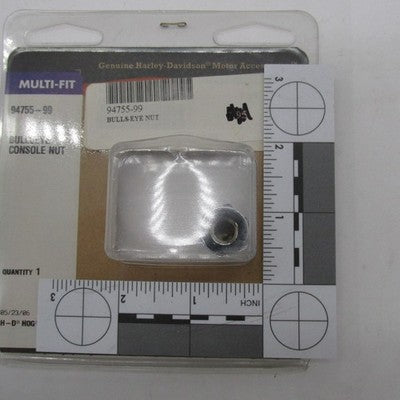 Harley-Davidson Genuine NOS Chrome Bullseye Console Nut 94755-99