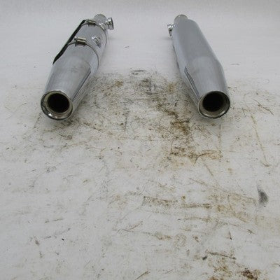 Set of Harley-Davidson OEM 00-06 Softail Chrome Mufflers 65413-00
