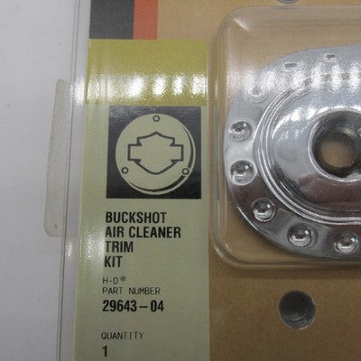 Harley-Davidson OEM NOS XL Chrome Buckshot Air Cleaner Trim Kit 29643-