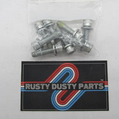 Lot of 8 Harley-Davidson OEM NOS Socket Head Sems Lock Hex Screws 2486