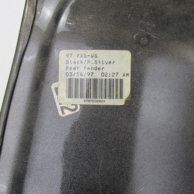 Harley Davidson Silver & Black Pearl Rear Fender 1997 Dyna Wide Glide