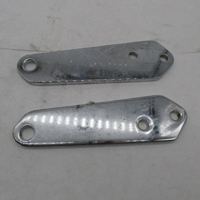 Pair of Harley Davidson OEM Chrome Highway Peg Mounting Bracket Plates