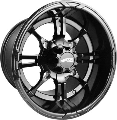 AMS Roll'N 108 Wheels 14X10 4/137 Matte Black Rear 0230-0862