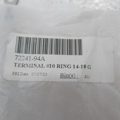 Lot of 4 Harley-Davidson OEM NOS #10 Ring Terminals 14-18 Gauge 72241-