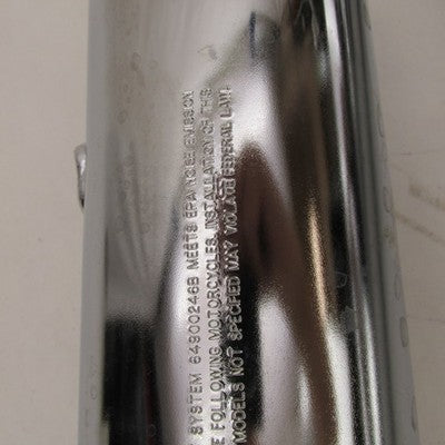 Pair of Harley Davidson Genuine Stock Chrome Freewheeler Mufflers 6490
